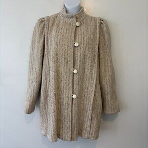 Vintage New York Girl Wool Button Coat Size 8